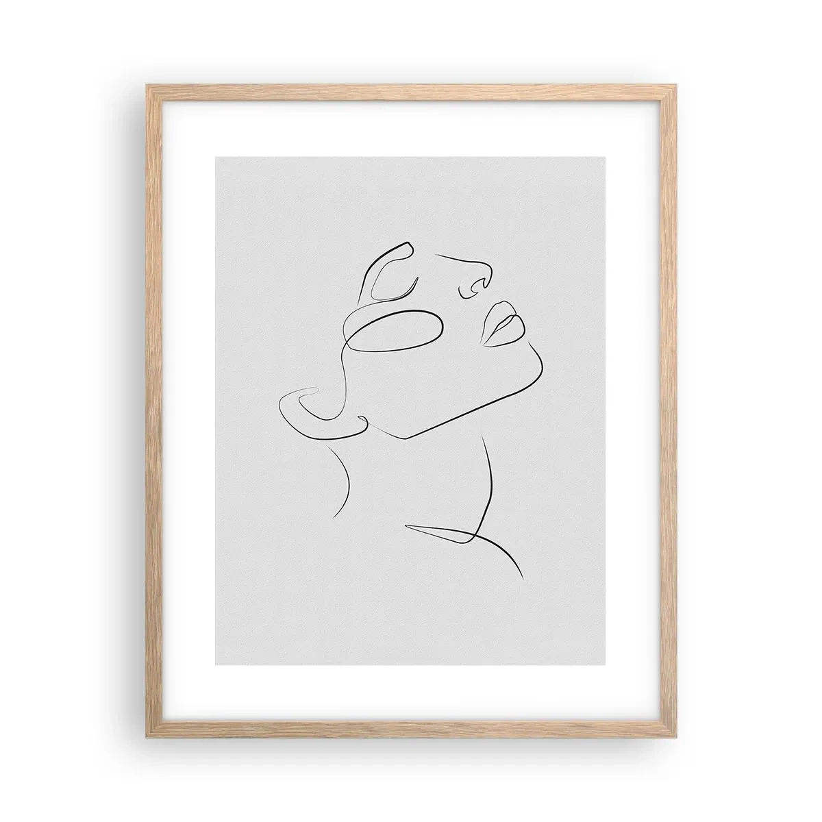 Poster in light oak frame - Meanders of a Dream - 40x50 cm