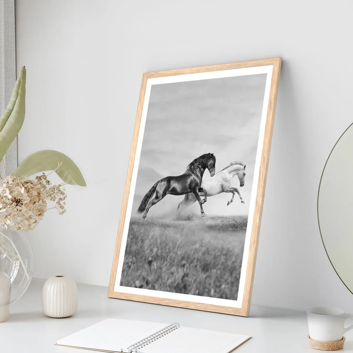 Poster in light oak frame - Angels and Demons - 61x91 cm