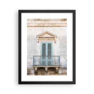 Poster in black frame - Exceptional Charm of Italy - 30x40 cm