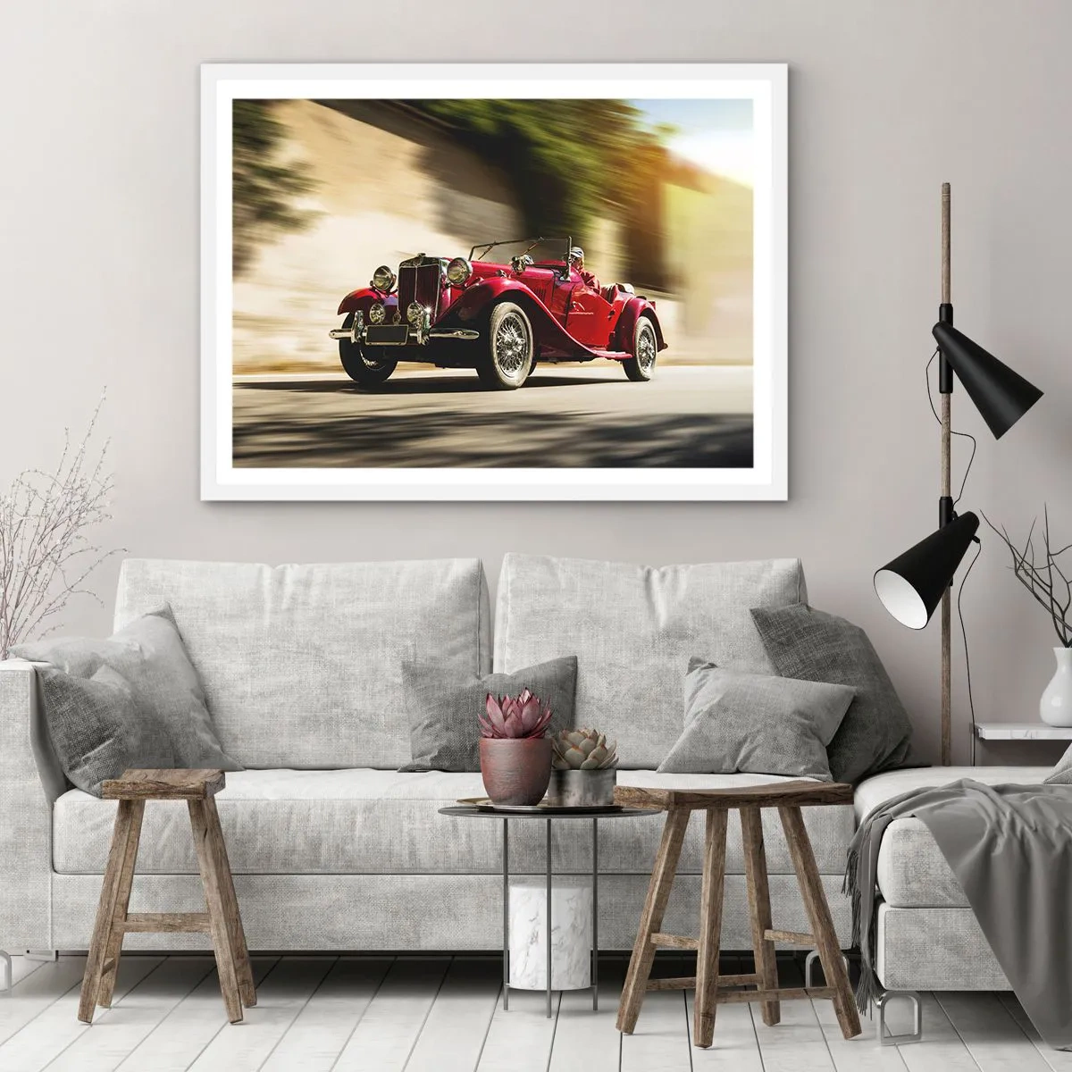 Poster in white frmae - More Beautiful than Nike of Samothrace - 50x40 cm