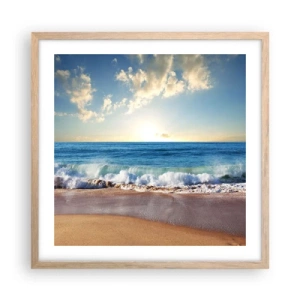 Poster in light oak frame - Moving Still - 50x50 cm