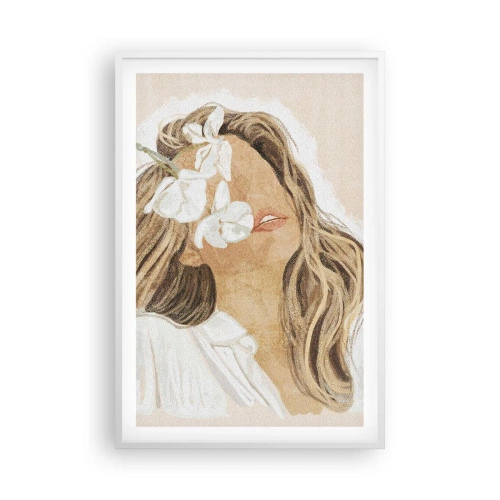 Poster in white frmae - In Elation Among Flowers  - 61x91 cm