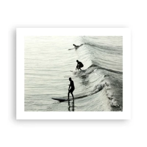 Poster - Meeting the Wave - 50x40 cm