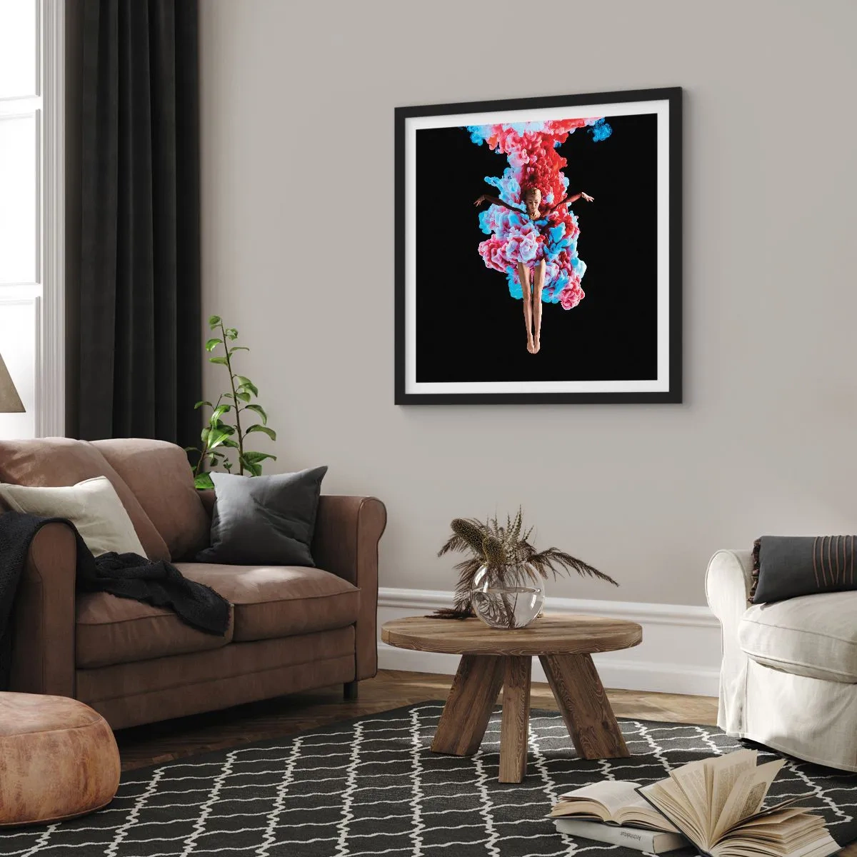 Poster in black frame - In Full Bloom - 40x40 cm