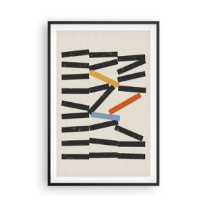 Poster in black frame - Domino - Composition - 61x91 cm