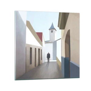 Glass picture - Sunny Walk - 40x40 cm