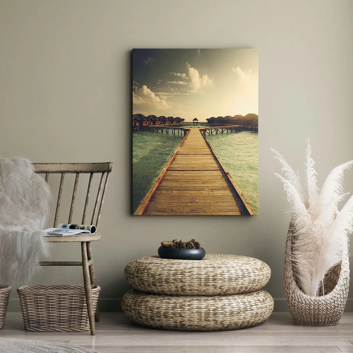 Canvas picture - Warm Welcome - 65x120 cm