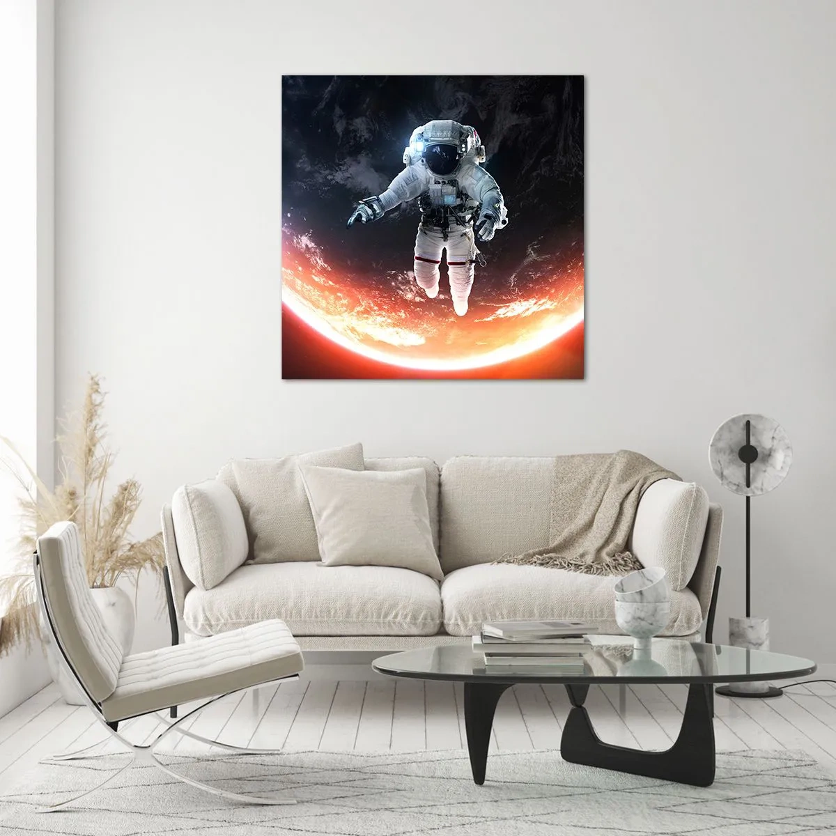 Glass picture - Can I Stay a Bit More? - 30x30 cm