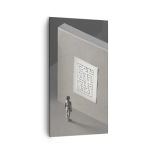 Canvas picture - But Where Am I? - 55x100 cm