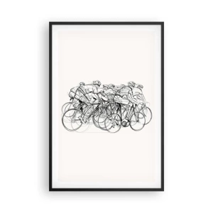 Poster in black frame - Together as a Team - 61x91 cm
