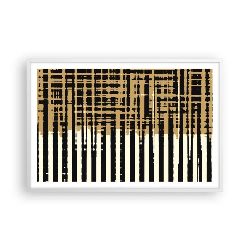 Poster in white frmae - Architectural Abstract - 91x61 cm
