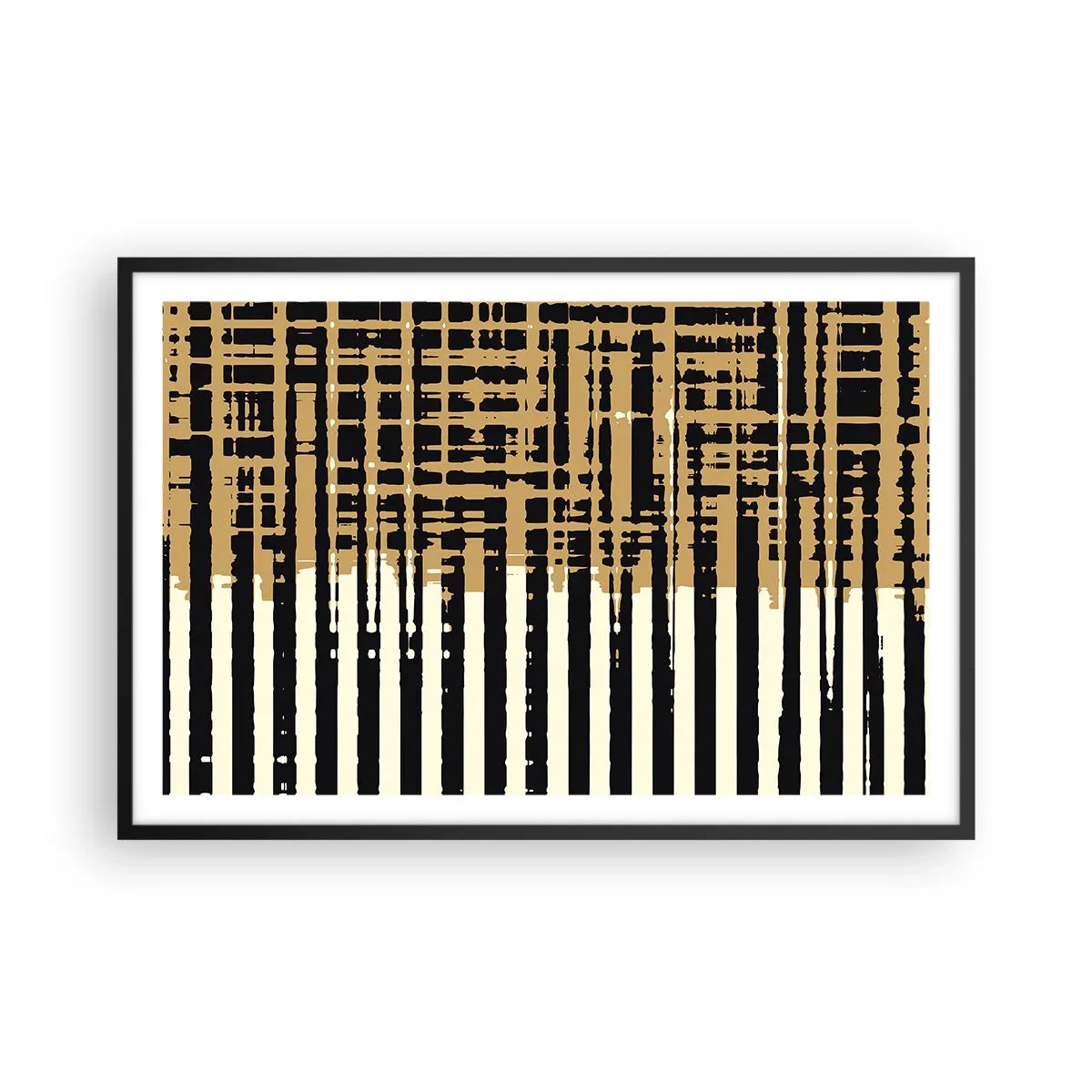 Poster in black frame - Architectural Abstract - 91x61 cm