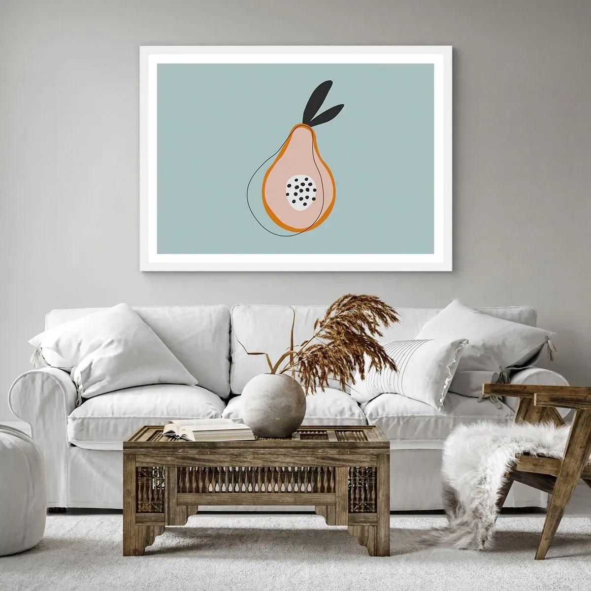 Poster in white frmae - Penetrating the Nature of Things - 70x50 cm