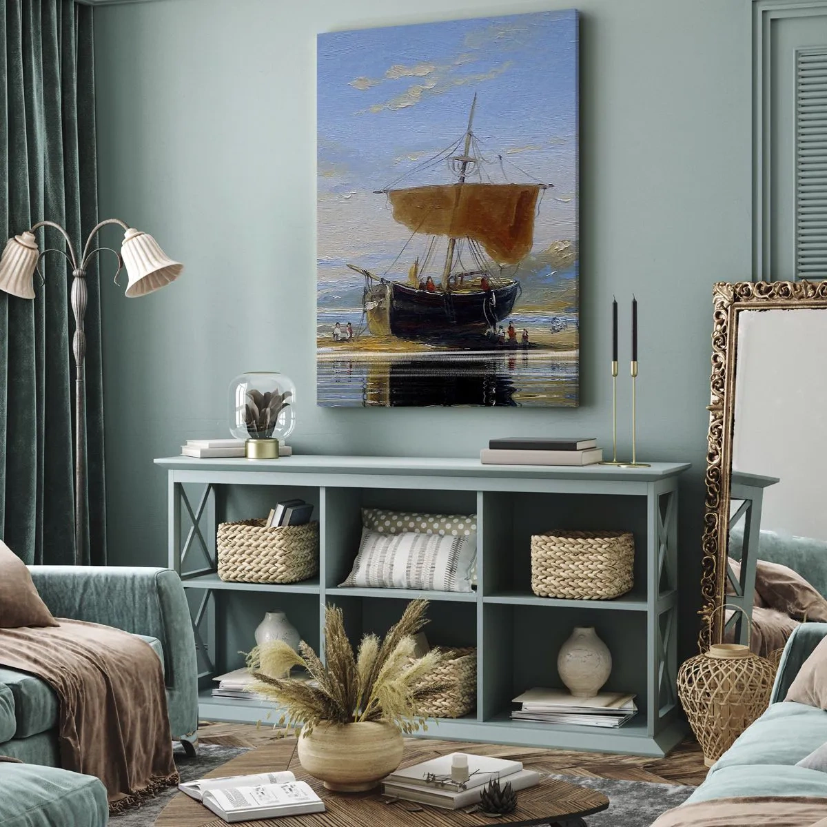 Canvas picture - Water, Earth, Air - 50x70 cm