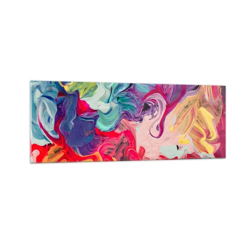 Glass picture - Birth of Colours - 140x50 cm