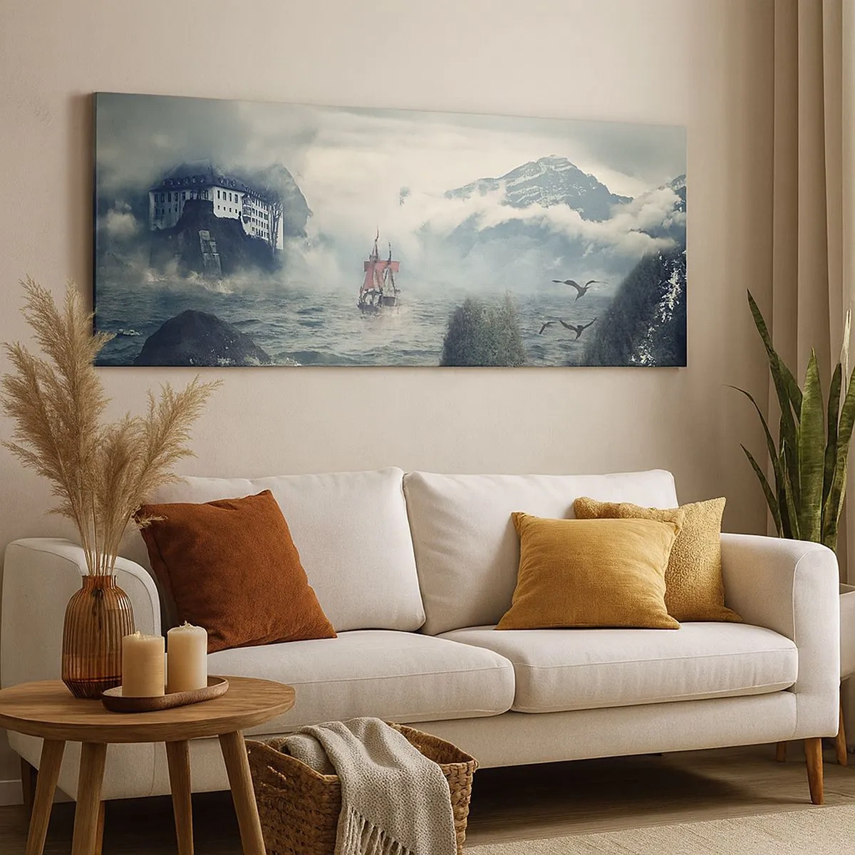 Canvas picture - On Magical Waters - 100x40 cm