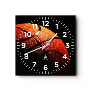 Wall clock - Clock on glass - Beautiful Like a Planet - 30x30 cm