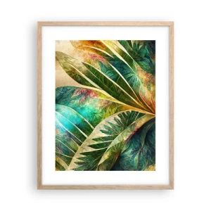 Poster in light oak frame - Colours of the Tropics - 40x50 cm