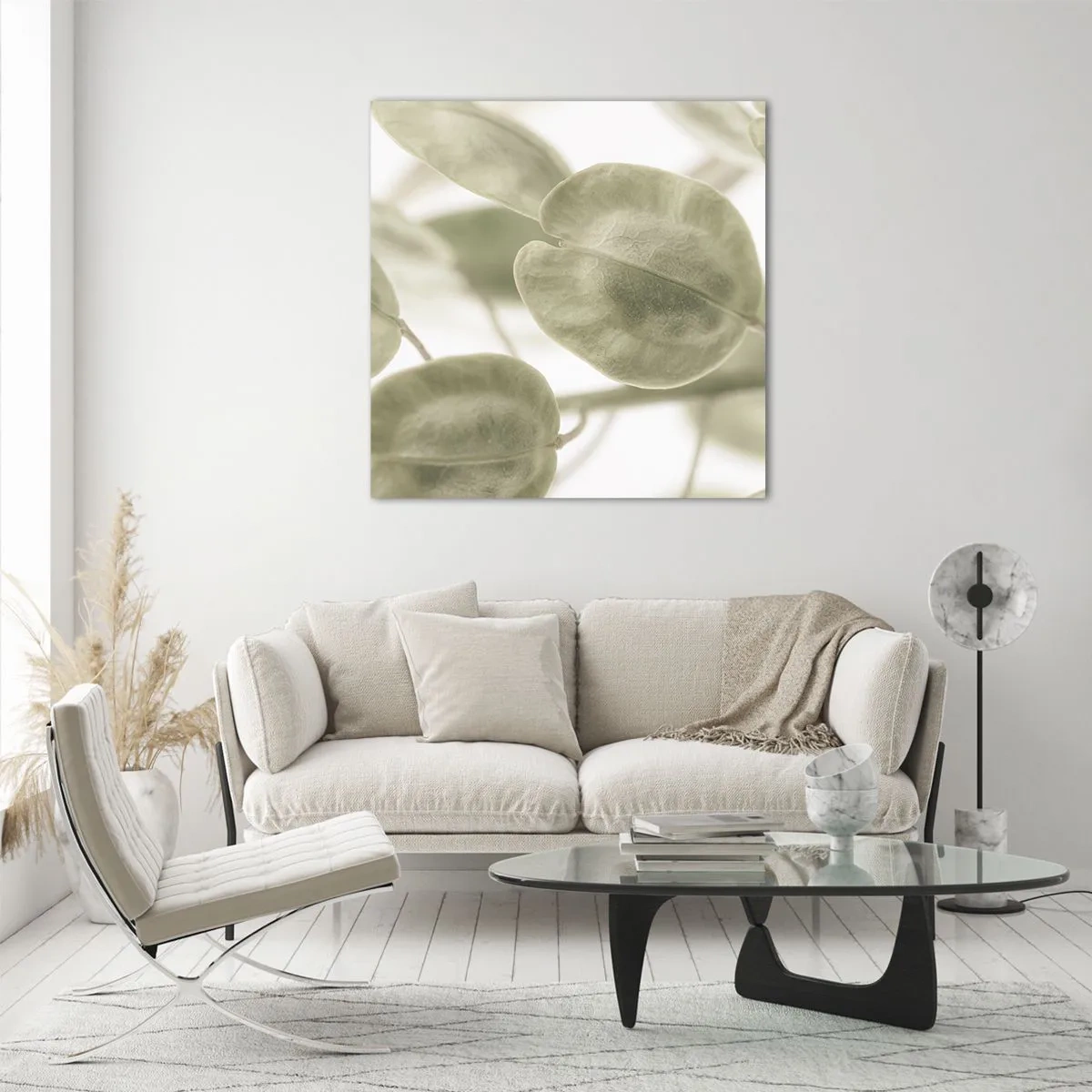 Glass picture - In the Beginning There Were Leaves… - 40x40 cm