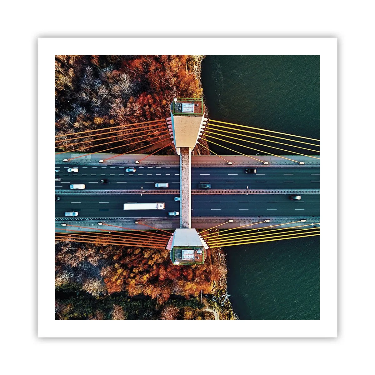 Poster - Behind Seas and Oceans - 60x60 cm