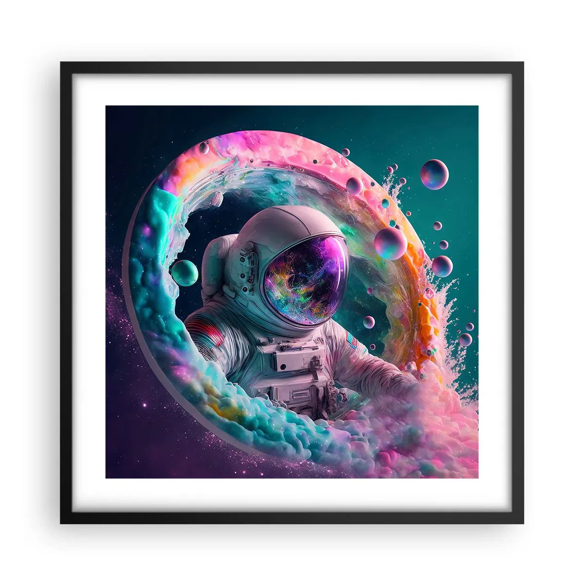 Poster in black frame - Star Gate - 50x50 cm