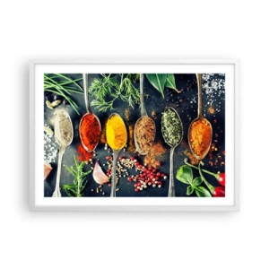 Poster in white frmae - Culinary Magic - 70x50 cm