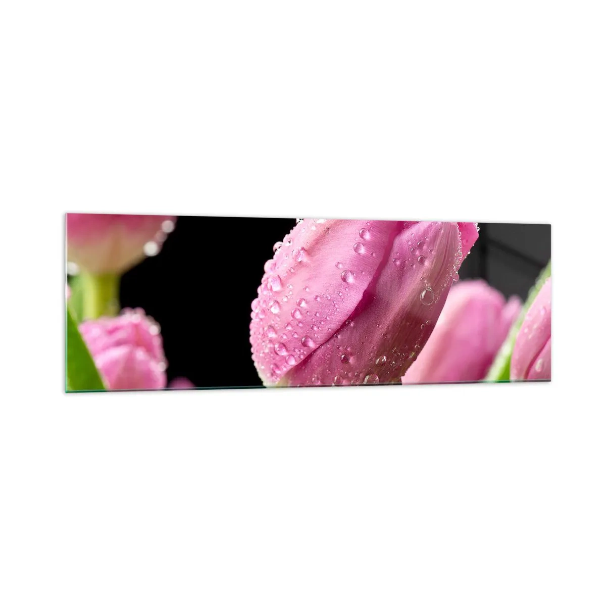 Glass picture - Lilac Dream in a Dew - 160x50 cm
