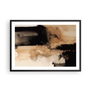 Poster in black frame - Intriguing Abstract - 70x50 cm