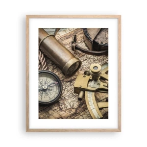 Poster in light oak frame - Show the Way - 40x50 cm