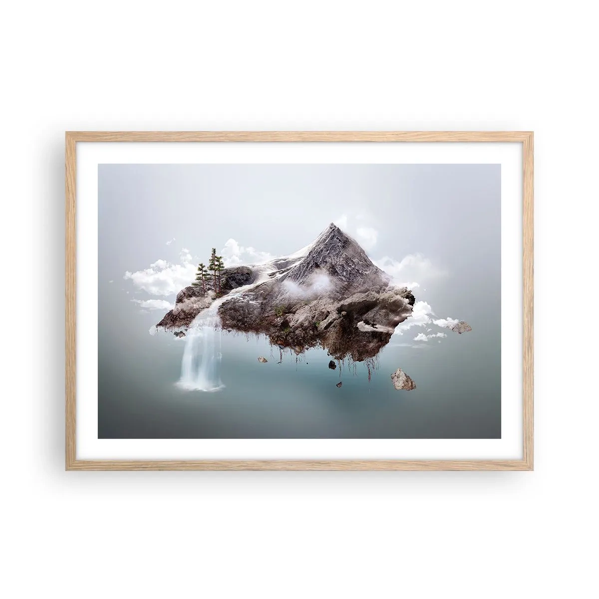 Poster in light oak frame - In the Eye of a Surrealist - 70x50 cm