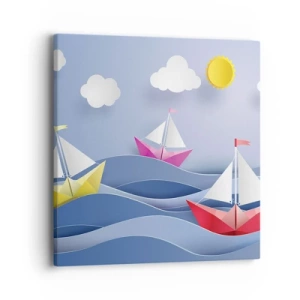 Canvas picture - Rocking the Waves - 40x40 cm