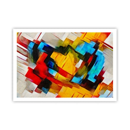 Poster - Colourful Quilt - 100x70 cm