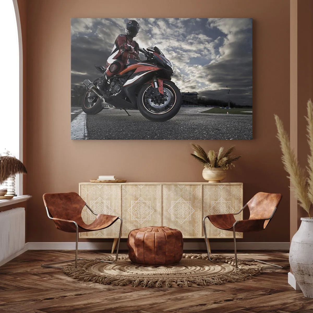 Canvas picture - Dark Rider - 120x80 cm