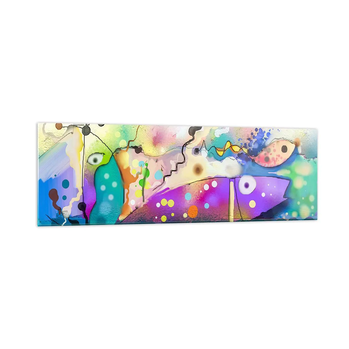 Glass picture - No Words! - 160x50 cm