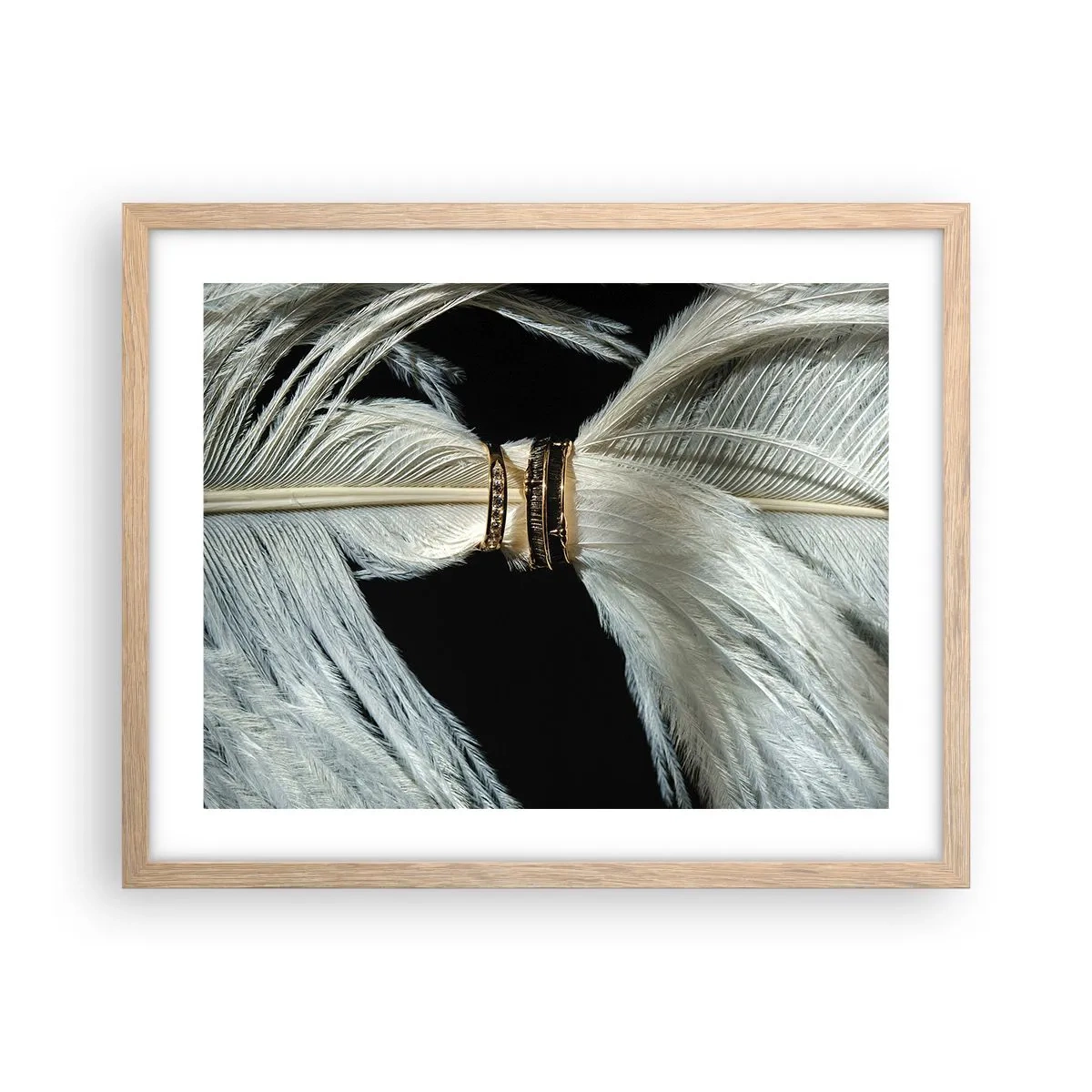 Poster in light oak frame - …and I won't Leave You… - 50x40 cm