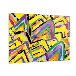 Glass picture - Screaming from Joy - 100x70 cm