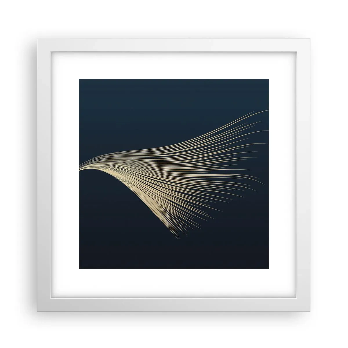 Poster in white frmae - Like Angel's Hair - 30x30 cm