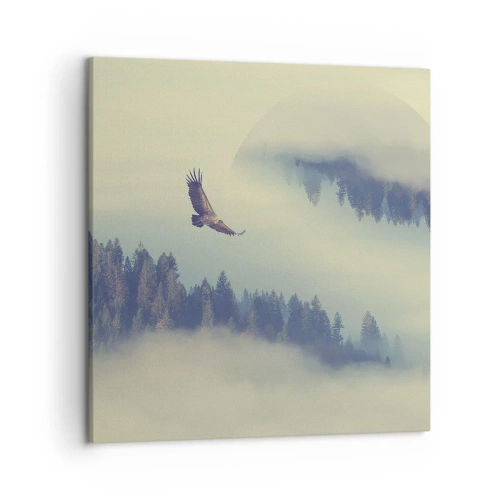 Canvas picture - Flying Eagle  - 50x50 cm