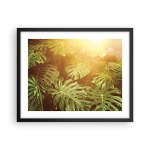 Poster in black frame - Walking into the Green - 50x40 cm