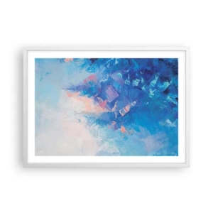 Poster in white frmae - Winter Abstract - 70x50 cm