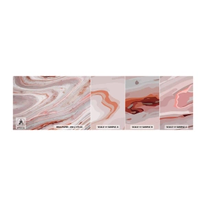 Photo Wallpaper Sample Standard Eco - Liquid Pink - Abstraction, Piece, Modern Pattern - 100x30 cm