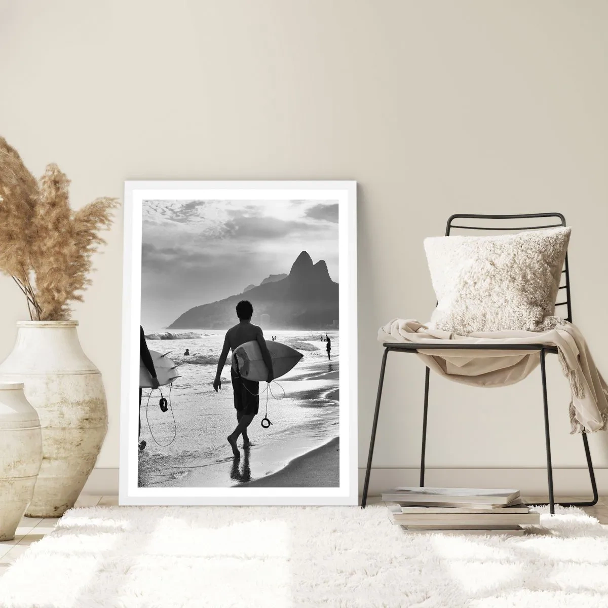 Poster in white frmae - Samba for One Wave - 40x50 cm