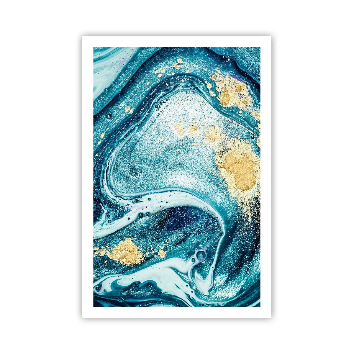 Poster - Blue Whirl - 61x91 cm