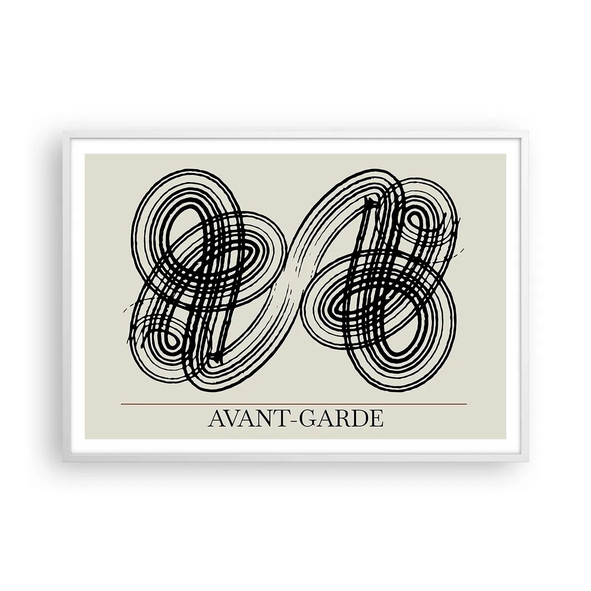 Poster in white frmae - Spontaneous Result - 100x70 cm