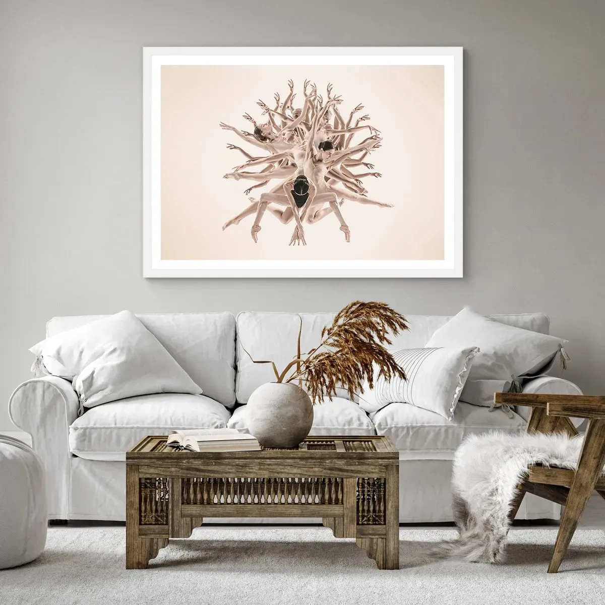 Poster in white frmae - Dance in Bloom - 91x61 cm