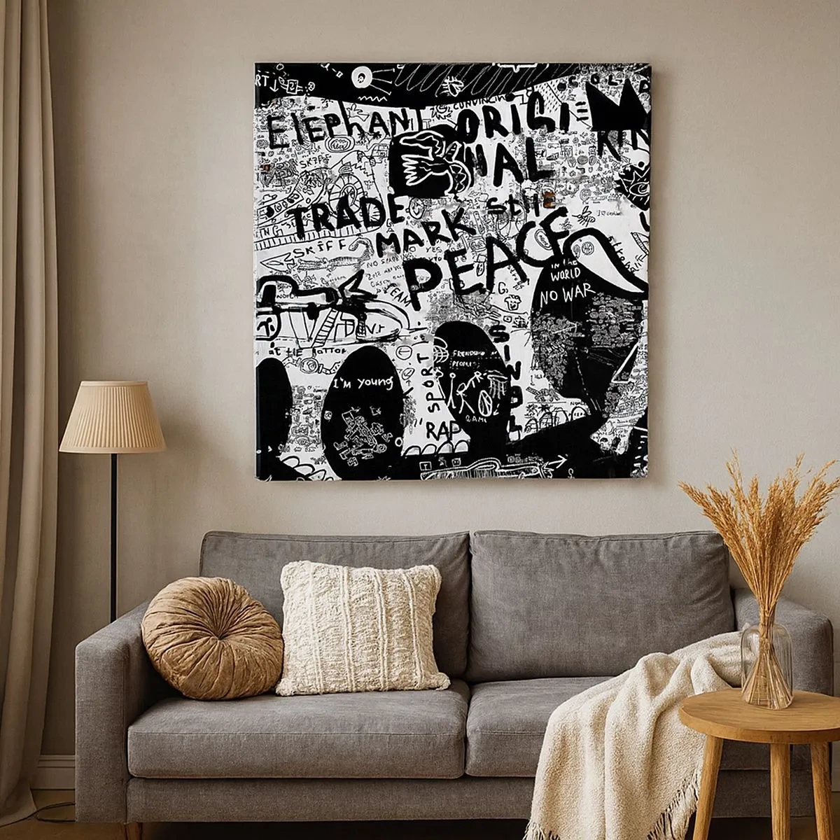 Canvas picture - Rich World of the Street - 30x30 cm