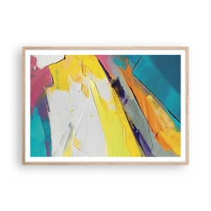 Poster in light oak frame - Anatomy of Light - 100x70 cm