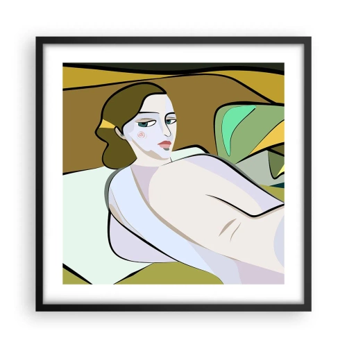 Poster in black frame - Intimate Portrait - 50x50 cm