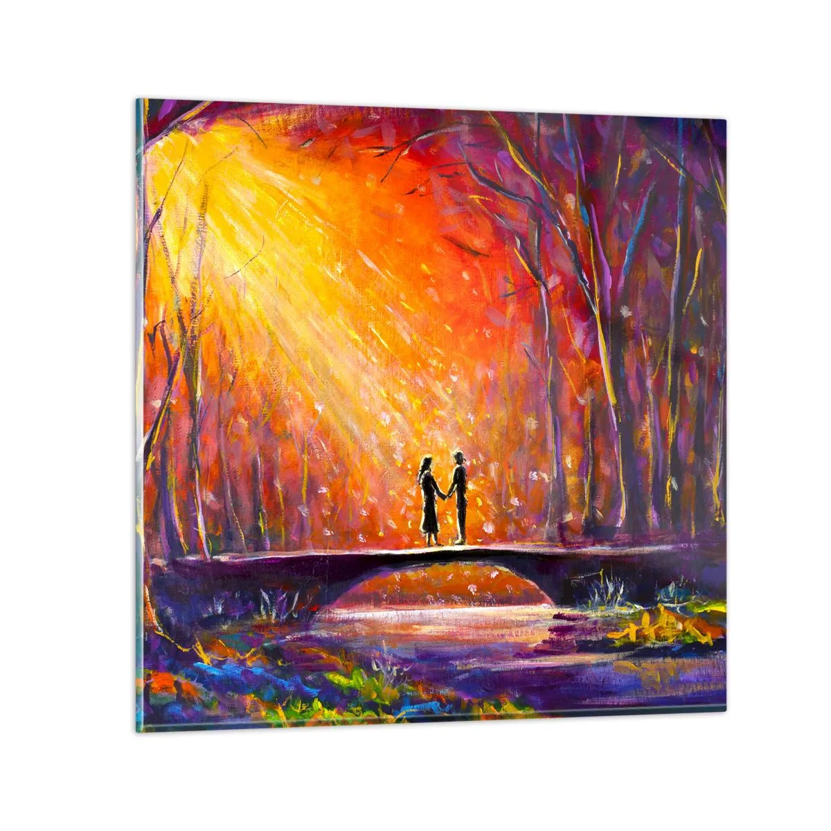 Glass picture - Heaven Loves Them Too - 50x50 cm