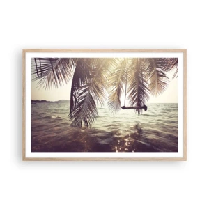 Poster in light oak frame - You Can Dream as Much as You Wish - 91x61 cm